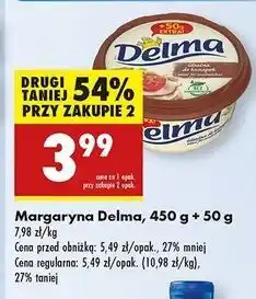 Biedronka Margaryna Delma Extra Maślany Smak oferta