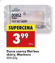 Biedronka Dorsz czarny filet bez skóry Marinero oferta