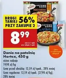 Biedronka Gotowe danie a'la gyros Hortex oferta