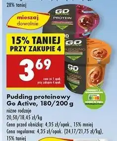 Biedronka Pudding czekoladowy z wsadem wiśniowym Go Active oferta
