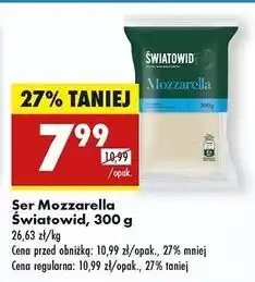 Biedronka Ser mozzarella w kawałku Światowid oferta