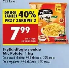 Biedronka Frytki długie cienkie Mr. Potato oferta