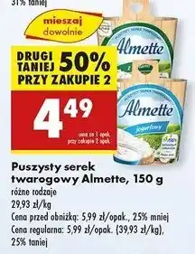 Biedronka Serek jogurtowy Hochland Almette oferta