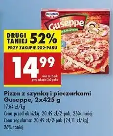 Biedronka Pizza z szynką i pieczarkami Dr. Oetker Guseppe oferta