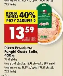Biedronka Pizza prosciutto e funghi Gustobello oferta