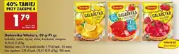 Biedronka Galaretka przezroczysta winogronowa Winiary oferta