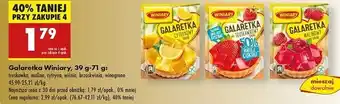 Biedronka Galaretka przezroczysta winogronowa Winiary oferta