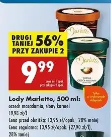 Biedronka Lody słony karmel Marletto oferta