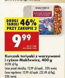 Biedronka Kurczak teriyaki z warzywami Makłowicz I Synowie oferta