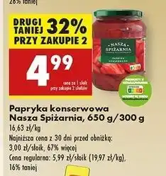 Biedronka Papryka konserwowa Nasza Spiżarnia oferta