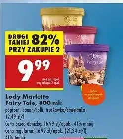 Biedronka Lody strawberry & cream flavour Marletto Fairy Tale oferta