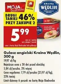 Biedronka Gulasz angielski Kraina Wędlin oferta