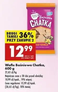 Biedronka Wafle baśniowa chatka kakao-wanilia Twoje Słodkie Chwile oferta