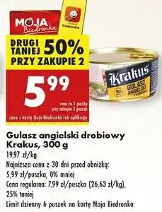 Biedronka Gulasz angielski z kurczaka Krakus Animex oferta