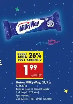 Biedronka Baton mleczny Milky Way oferta