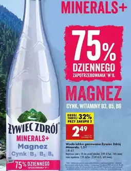 Biedronka Woda lekko gazowana Żywiec Zdrój Minerals+ oferta