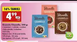 Biedronka Granola z kawałkami czekolady i orzechami Vitanella oferta