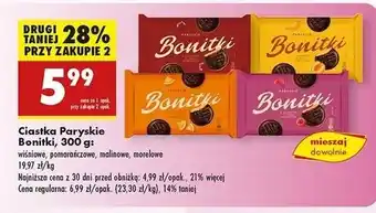 Biedronka Ciastka paryskie morelowe Bonitki oferta