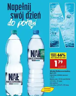 Biedronka Woda delikatnie gazowana Nałęczowianka oferta