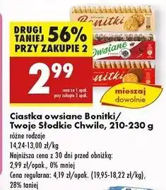 Biedronka Ciastka owsiane z kakao Twoje Słodkie Chwile oferta