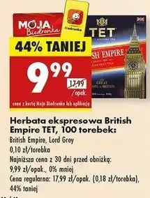 Biedronka Herbata Tet British Empire oferta