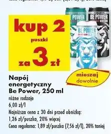 Biedronka Napój energetyczny sugar free Be Power oferta