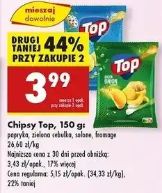Biedronka Chipsy fromage Top Chips oferta