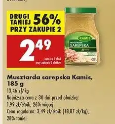 Biedronka Musztarda sarepska Kamis oferta