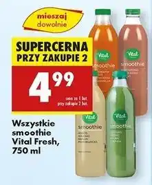 Biedronka Smoothie jabłko szparagi&limonka Vital Fresh oferta