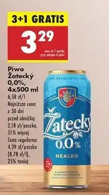 Biedronka Piwo Zatecky 0% oferta