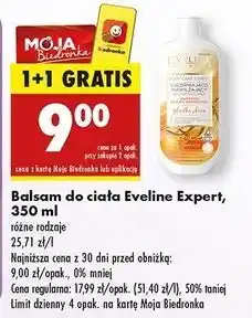 Biedronka Balsam do ciała ujędrniająco-nawilżający 3w1 Eveline Argan Oil oferta