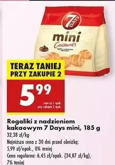 Biedronka Mini rogaliki kakaowe 7 Days oferta