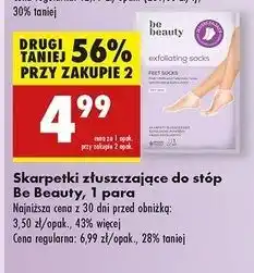 Biedronka Skarpetki złuszczające do stóp Be Beauty Care oferta
