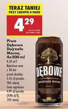 Biedronka Piwo Dębowe Mocne oferta