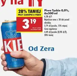 Biedronka Piwo Tyskie 0.0% oferta