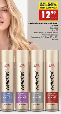 Biedronka Lakier do włosów shiny hold Wellaflex oferta
