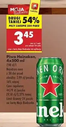 Biedronka Piwo Heineken oferta