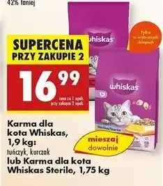 Biedronka Karma dla kota z kurczakiem Whiskas Sterile oferta