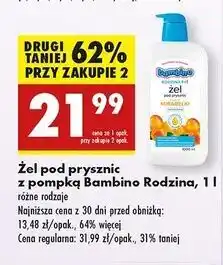 Biedronka Żel pod prysznic mirabelka Bambino Rodzina oferta