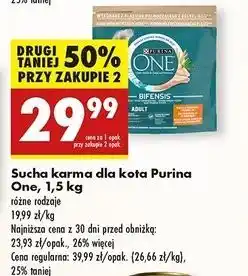 Biedronka Karma dla kota adult kurczak i pełne ziarna Purina One oferta