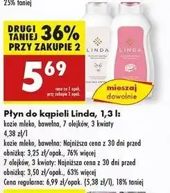 Biedronka Płyn do kąpieli 3 kwiaty Linda oferta