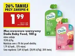 Biedronka Mus banan brzoskwinia burak Dada oferta