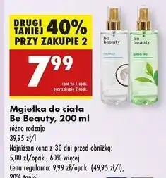 Biedronka Mgiełka do ciała green tea Be Beauty oferta