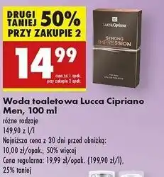 Biedronka Woda toaletowa Lucca Cipriano Strong Impression oferta