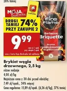 Biedronka Brykiet drzewny Fire & Flame oferta