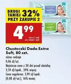 Biedronka Chusteczki wilgotne comfort Dada Extra Soft oferta