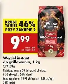 Biedronka Węgiel instant Fire & Flame oferta