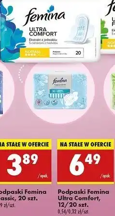 Biedronka Podpaski soft Femina Ultra oferta