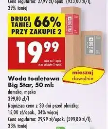 Biedronka Woda toaletowa Big Star Brave oferta