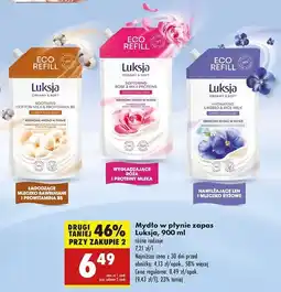 Biedronka Mydło w płynie cotton milk & provitamin b5 Luksja Creamy Soft oferta